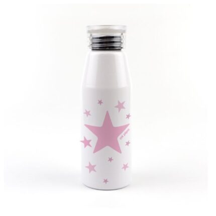 Botella aluminio niños modelo Estrella rosa