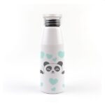 Botella aluminio niños modelo Panda azul