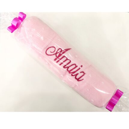 Manta coralina personalizada color rosa
