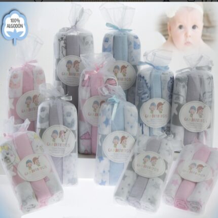 Pack muselinas estampado personalizadas