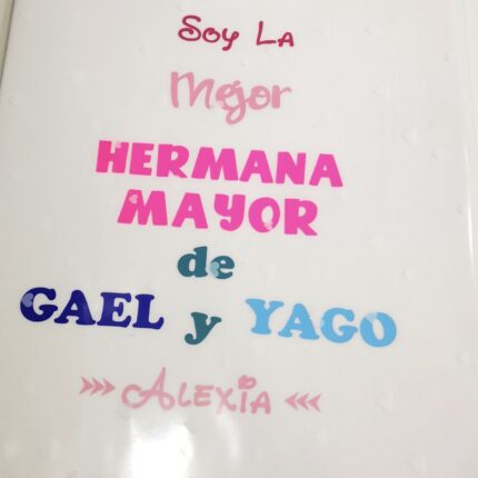 Body la mejor hermana personalizado