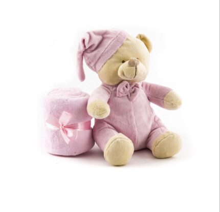 Manta Osito rosa personalizado