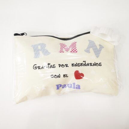 Estuche profe corazón personalizado