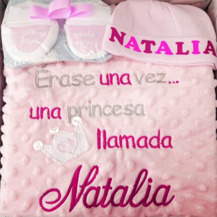 Canastilla princess personalizada regalo original bebé