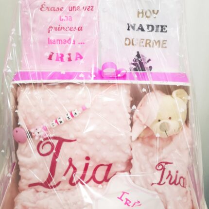 Canastilla deluxe personalizada regalo original bebé